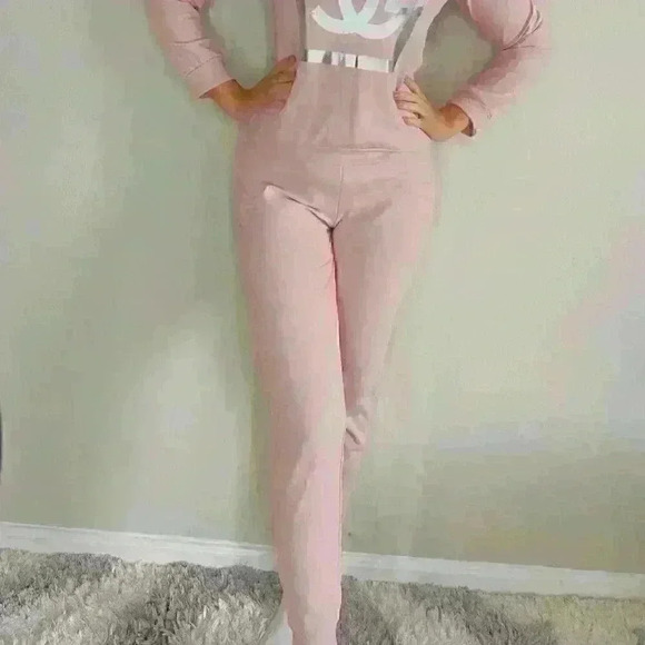 Pink Two-Piece Loungewear Set - Picture 1 of 2